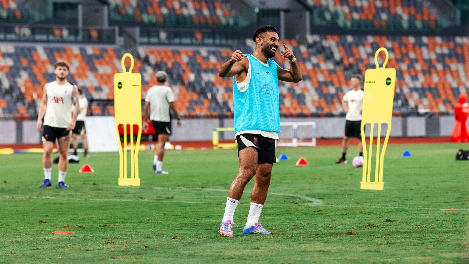 Training photos: Liverpool's second session of the day in Hong Kong