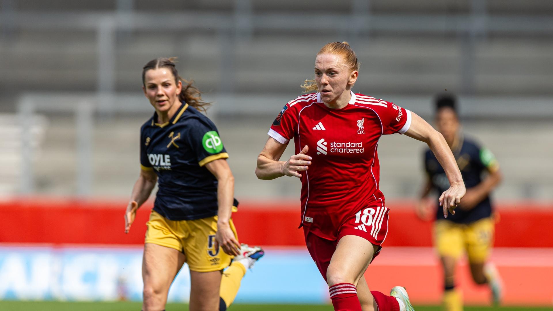 Liverpool beaten 1-0 at home by West Ham in WSL