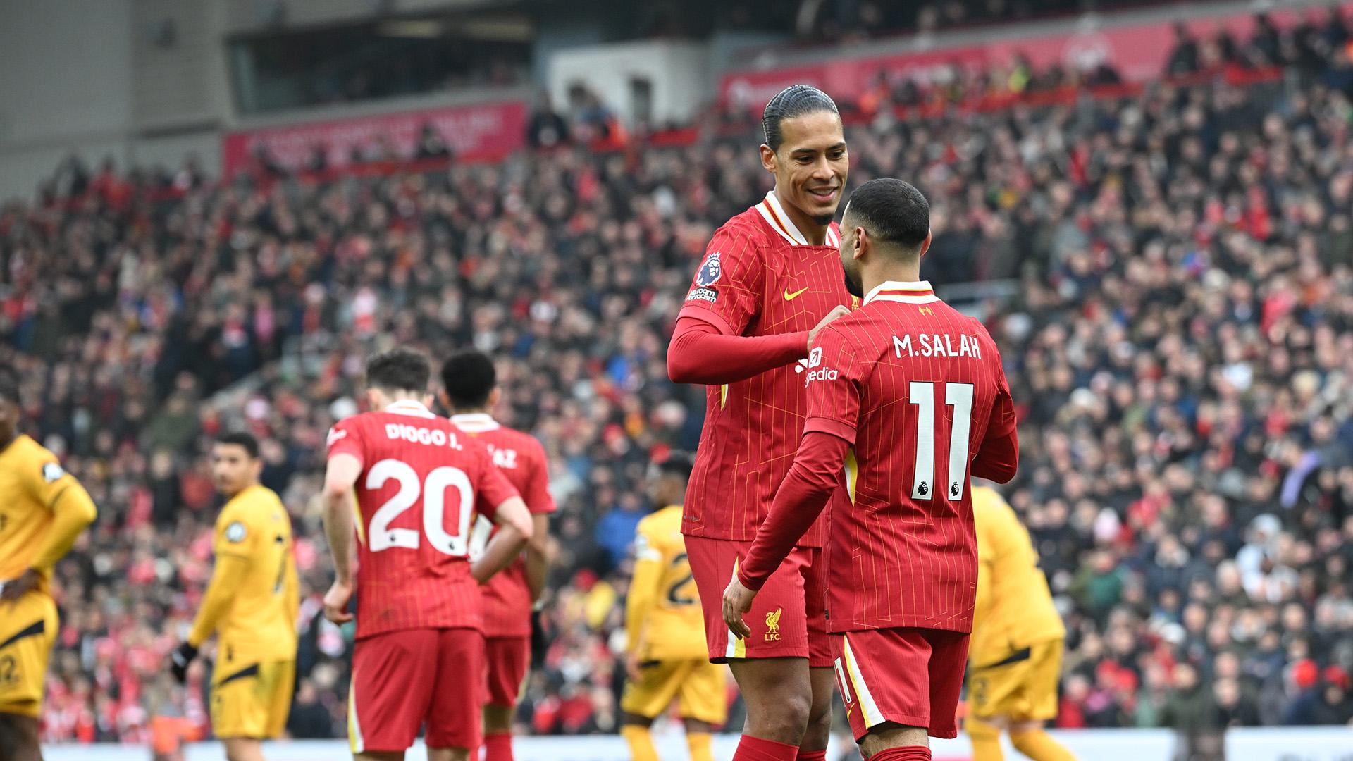 Liverpool achieve club-record scoring streak at Anfield