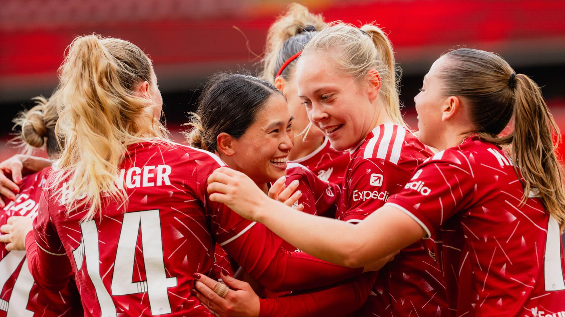 Olsson and Kapocs strike as Liverpool win WSL Merseyside derby at Anfield