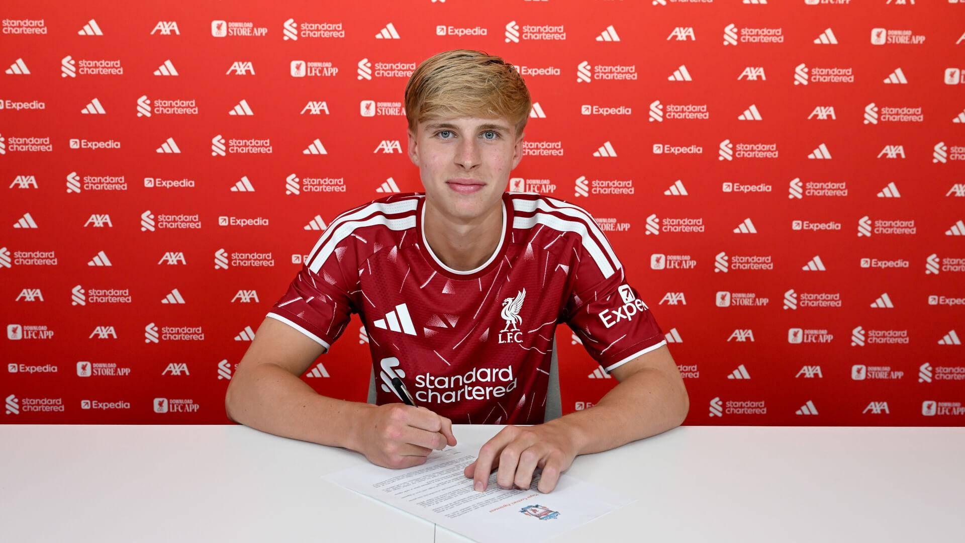 Oliver O'Connor signs first professional deal with LFC