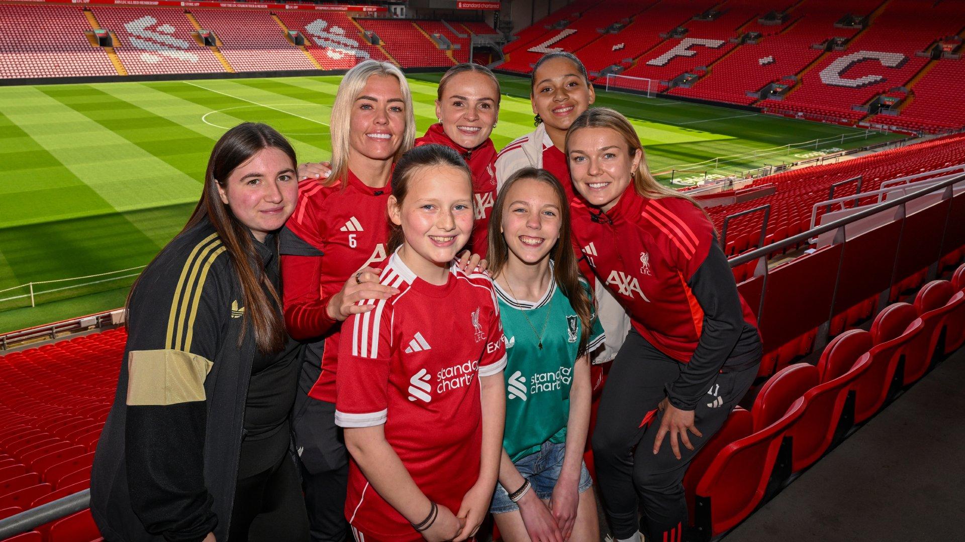 Watch: LFC Women players surprise young fans at Anfield