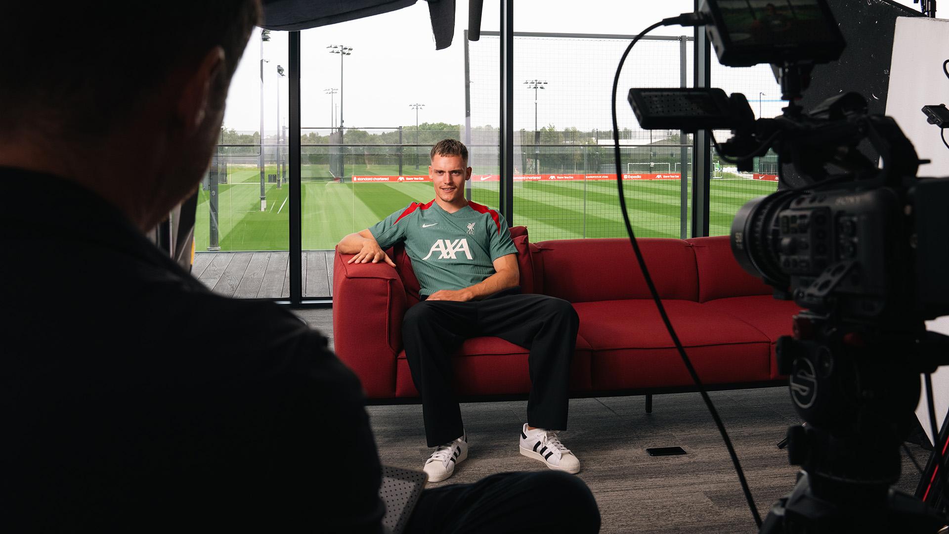 Watch in full: Florian Wirtz's first official Liverpool FC interview