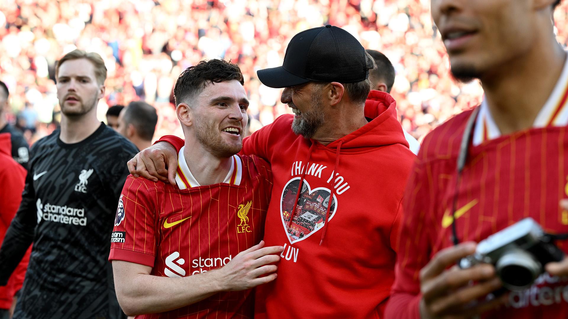 Andy Robertson reflects on 'special journey' under Jürgen Klopp