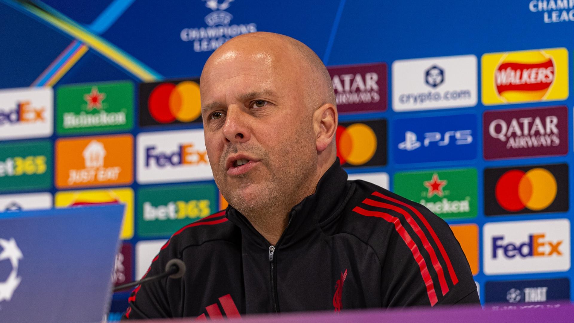 Arne Slot press conference: Belief against PSG, approach, atmosphere and Rio Ngumoha