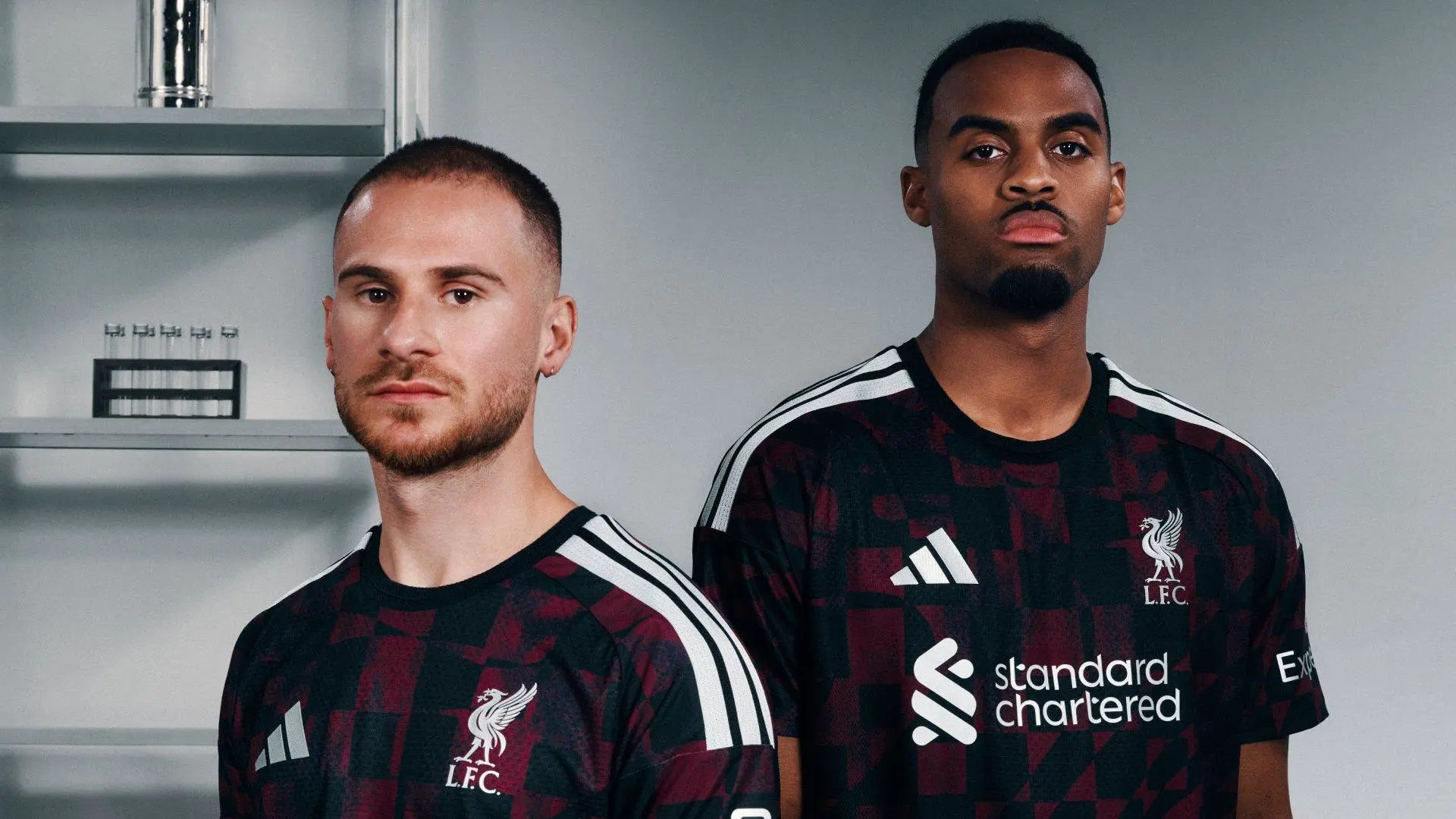 Photoshoot: Liverpool players try on new 2026-27 adidas third kit