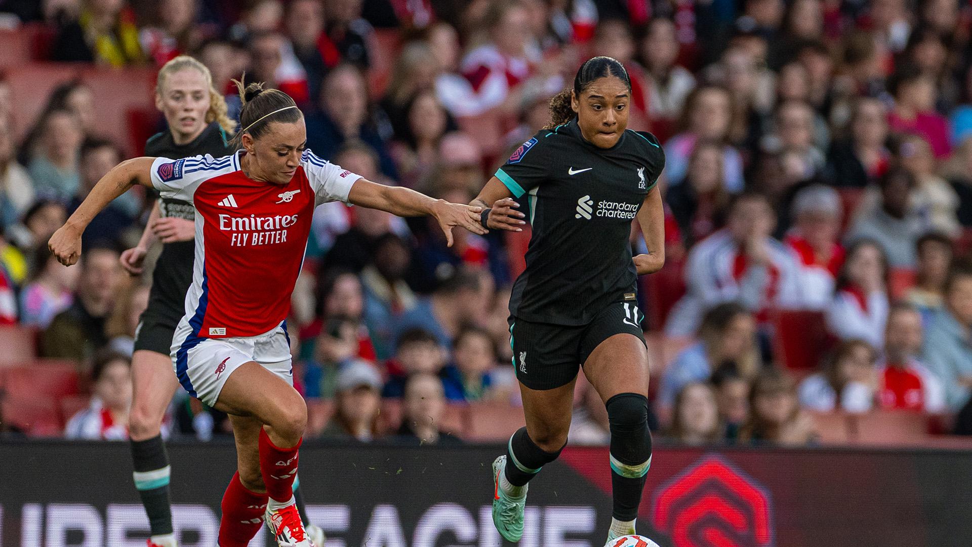 Liverpool suffer WSL defeat against Arsenal at the Emirates