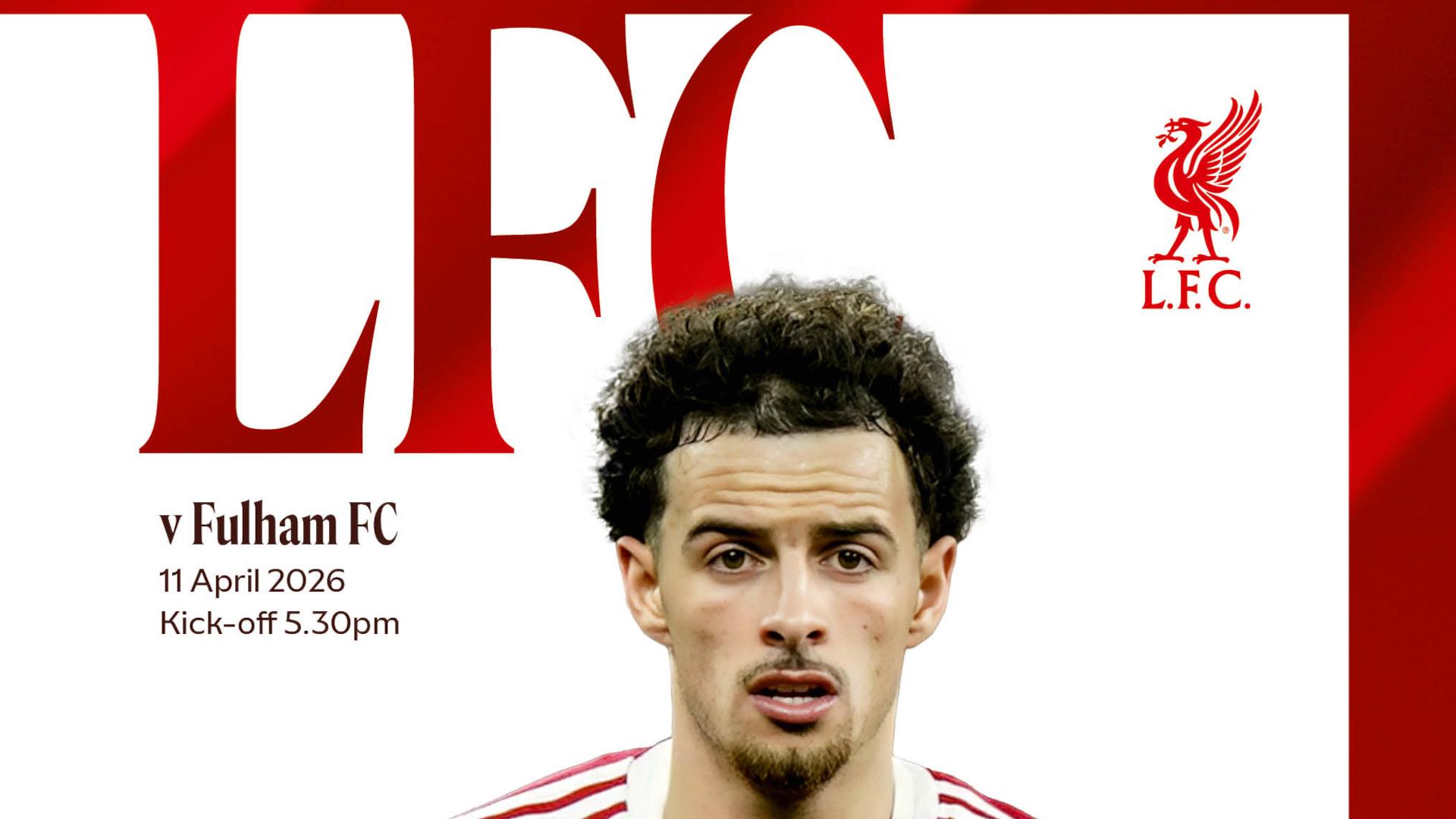 Get your Liverpool v Fulham official matchday programme
