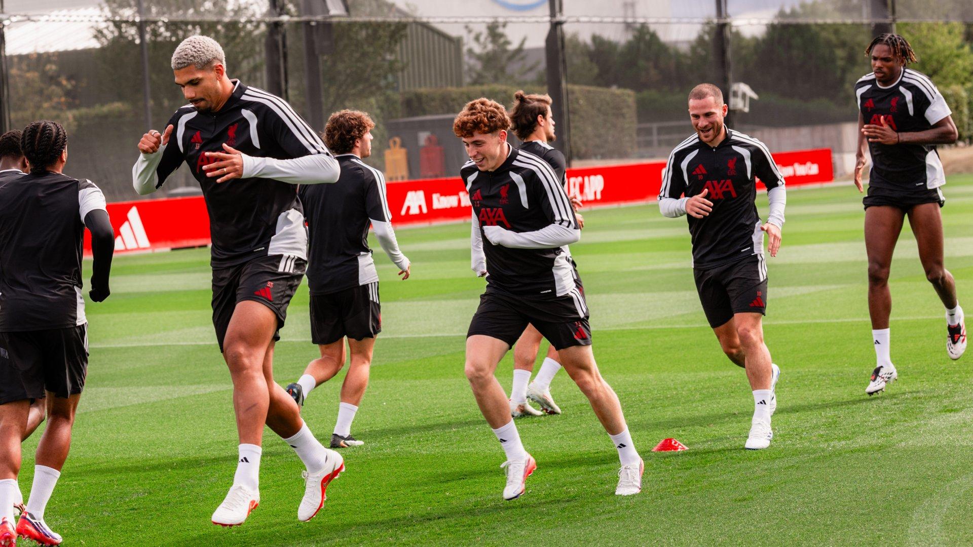 Live gallery: Liverpool in training ahead of Premier League opener at Newcastle