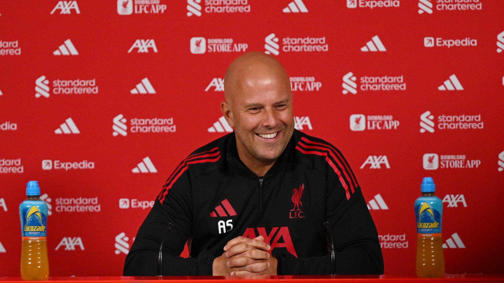 Friday: Watch Arne Slot's pre-Burnley press conference live