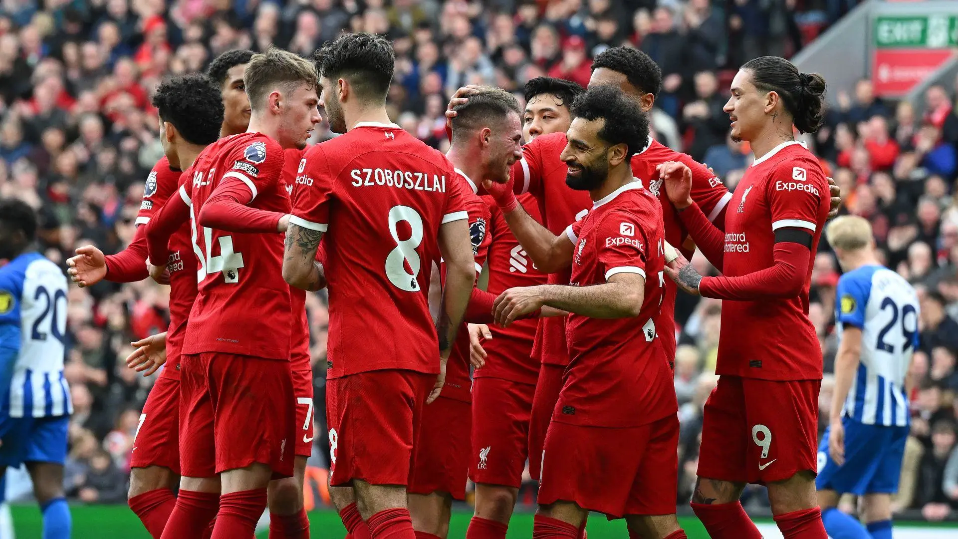 Who was Liverpool's Carlsberg Player of the Match v Brighton?
