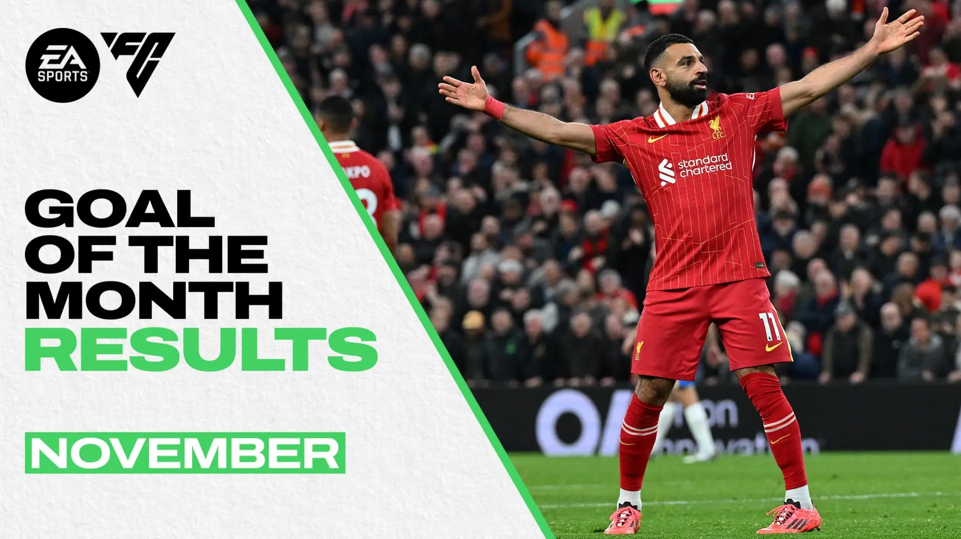 Mohamed Salah's Brighton winner voted LFC Goal of the Month