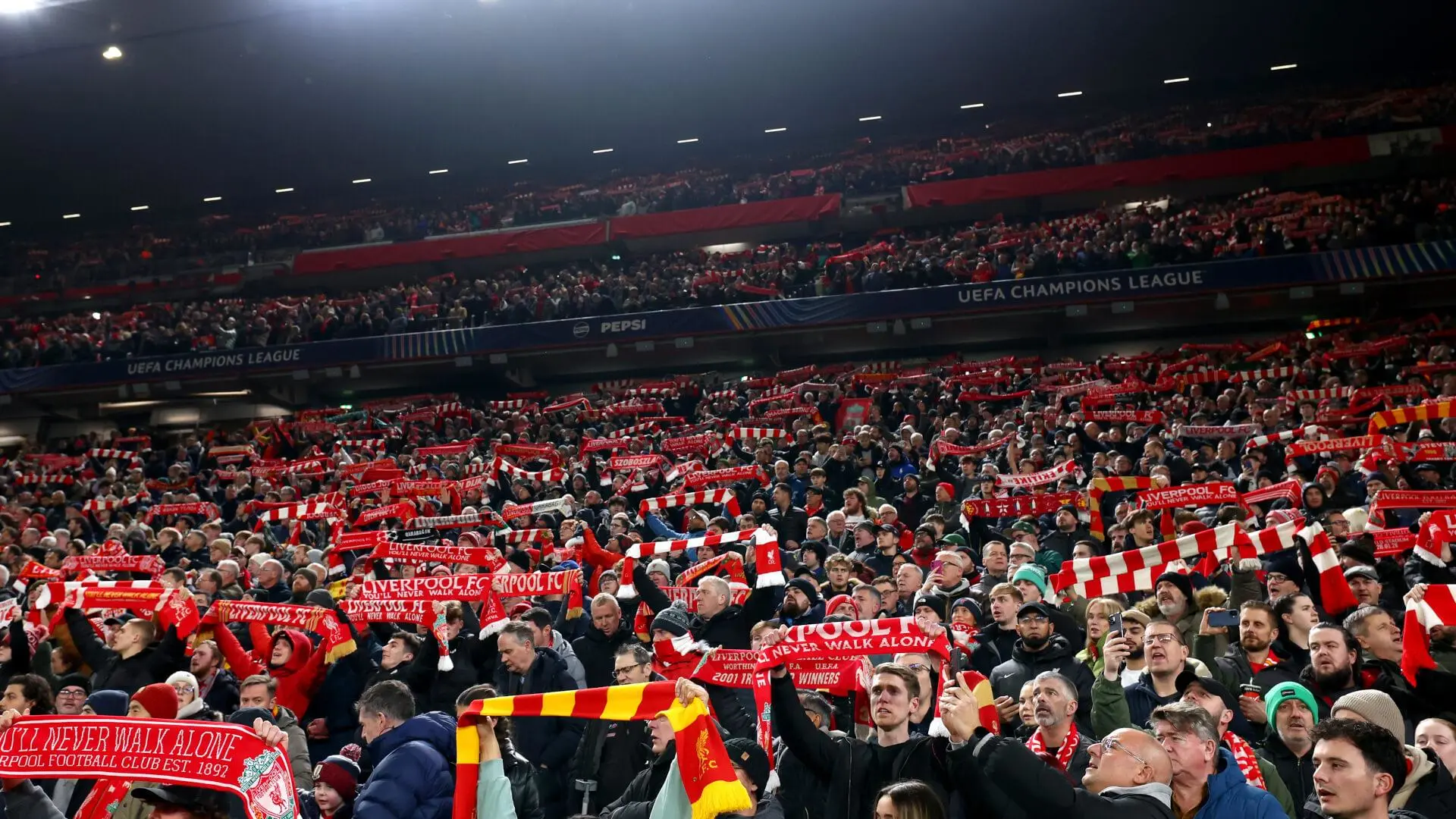New record European attendance set at Anfield