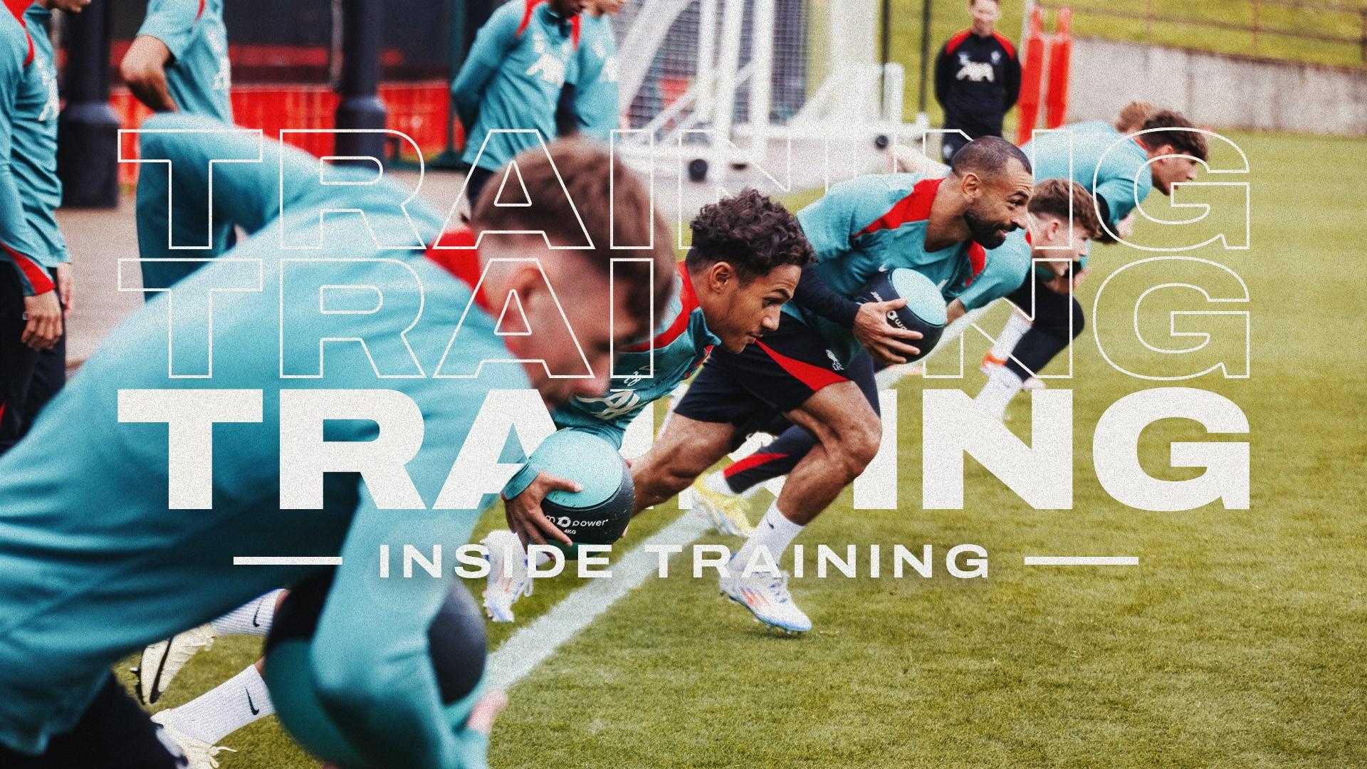 Inside Training: Gym, indoor and pitch work for Liverpool on Friday