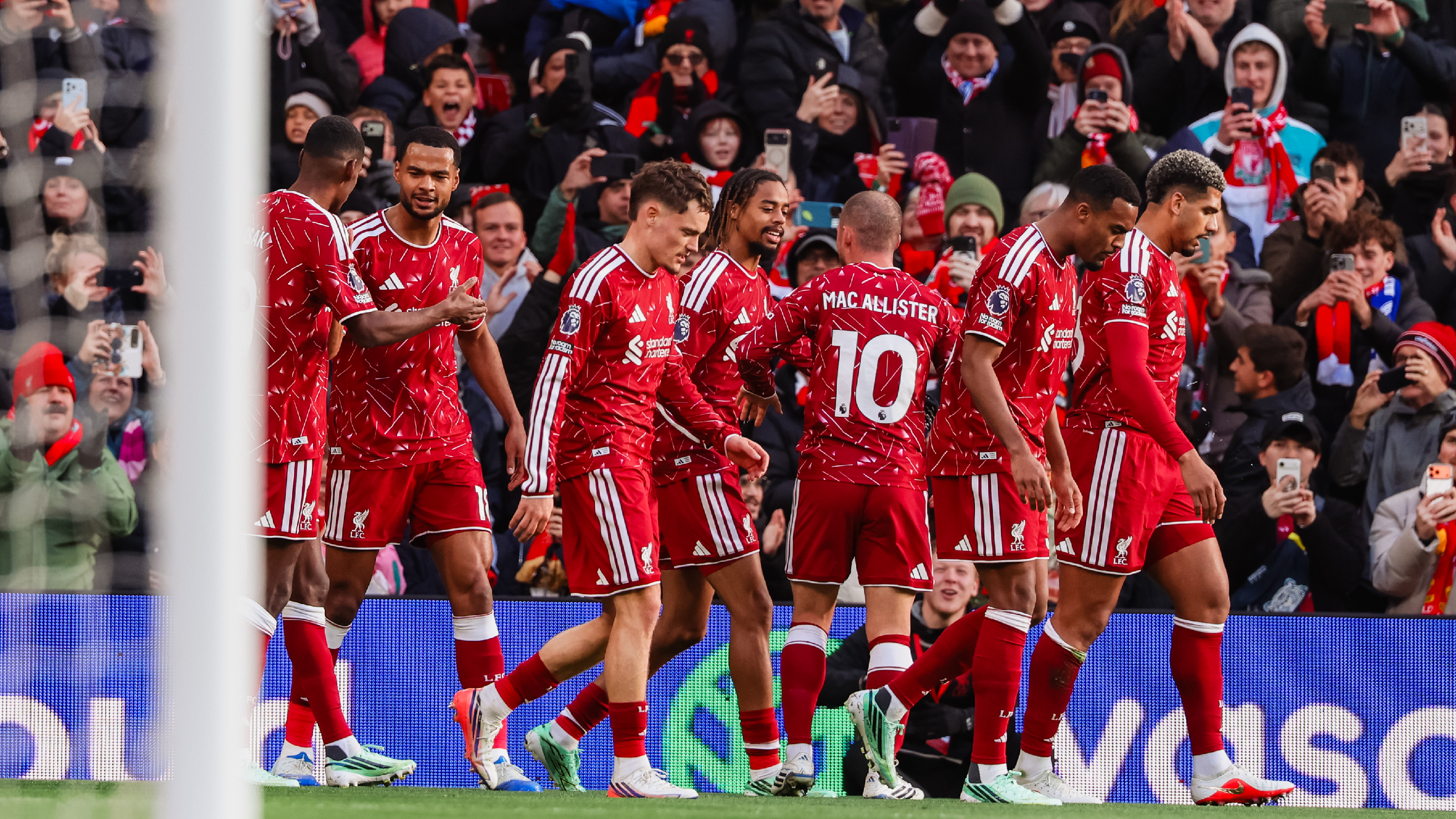Liverpool celebrate against Brighton - 25/10/2026