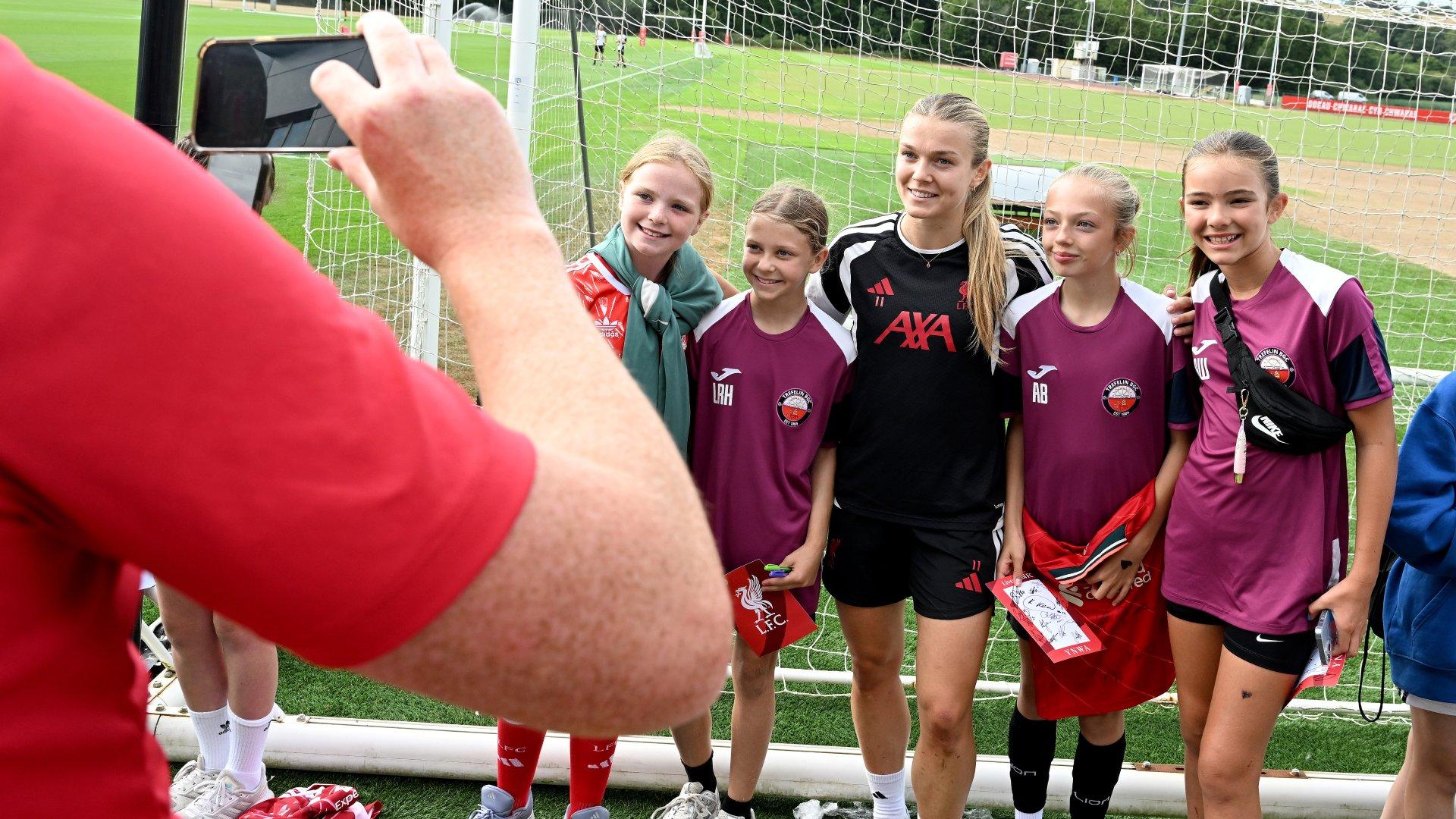 LFC Women inspire the next generation at pre-season training camp