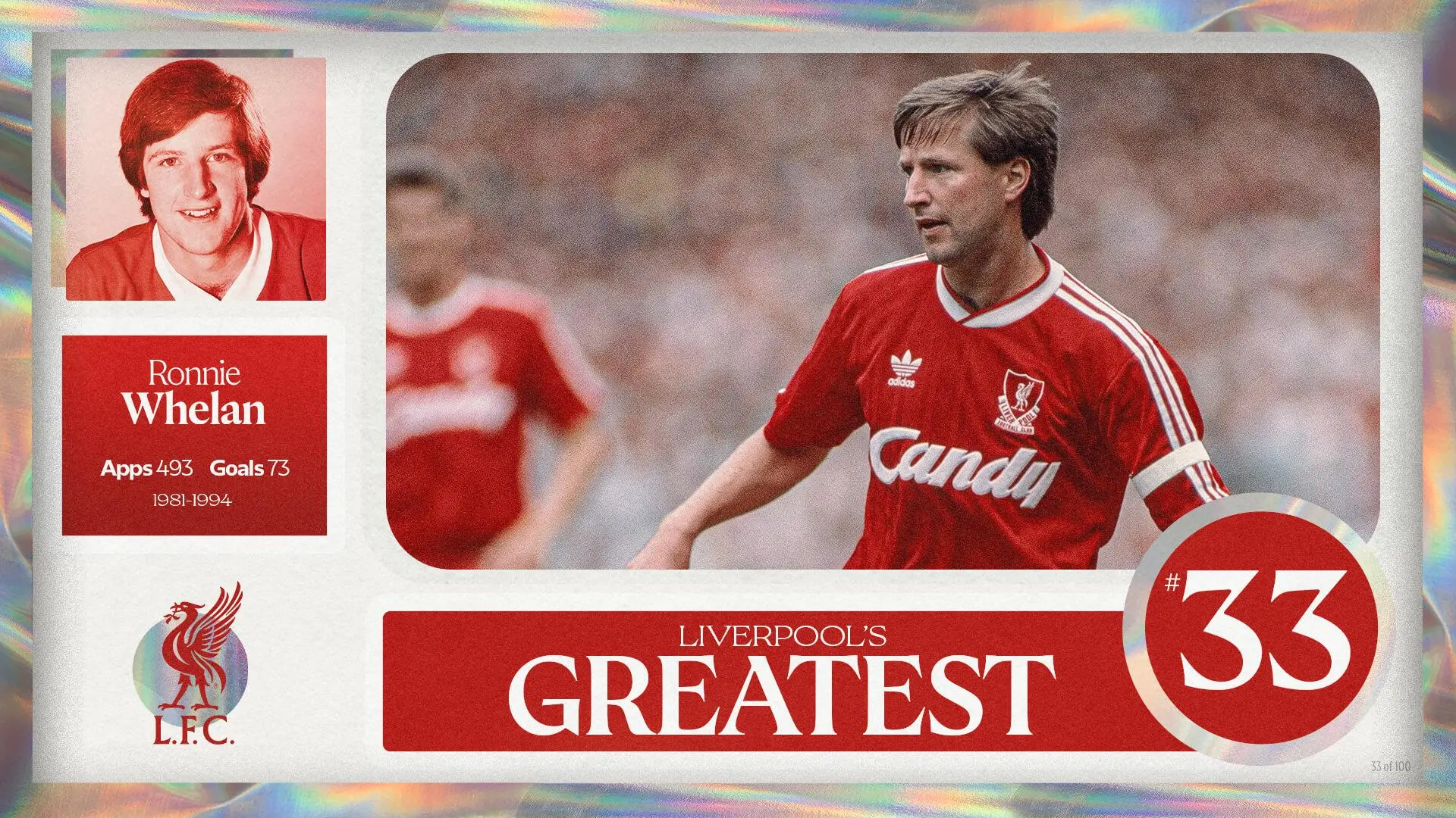 Liverpool's Greatest - No.33: Ronnie Whelan