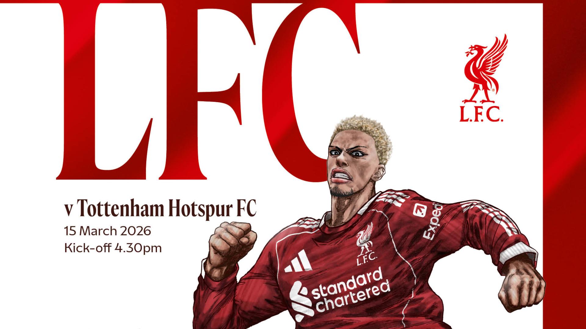 Get your Liverpool v Tottenham official matchday programme