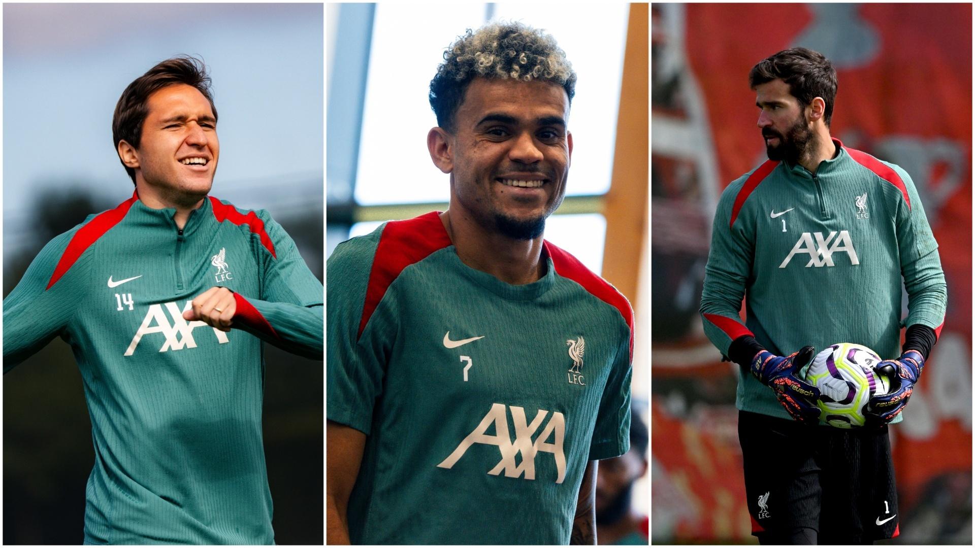 Training photos: Returning Reds as Liverpool step up Nottm Forest preparations