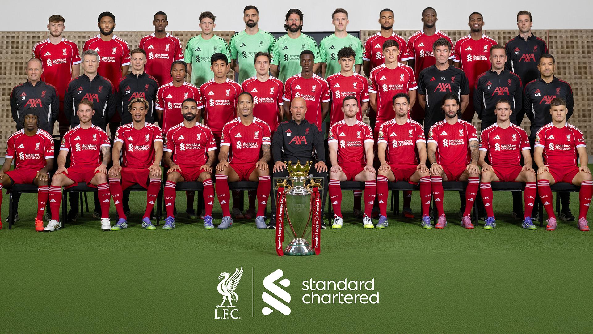 Liverpool's 2025-26 men's squad photo released