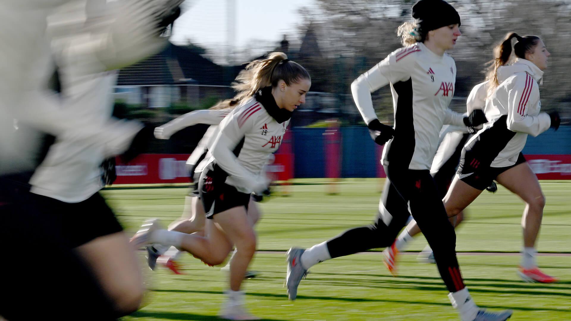 Training photos: Liverpool FC Women get set for Sheffield United cup tie