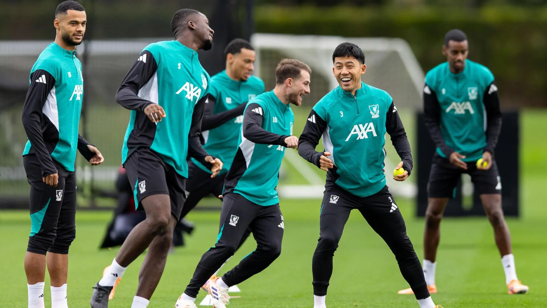 Training photos: Liverpool prepare for Champions League trip to Frankfurt