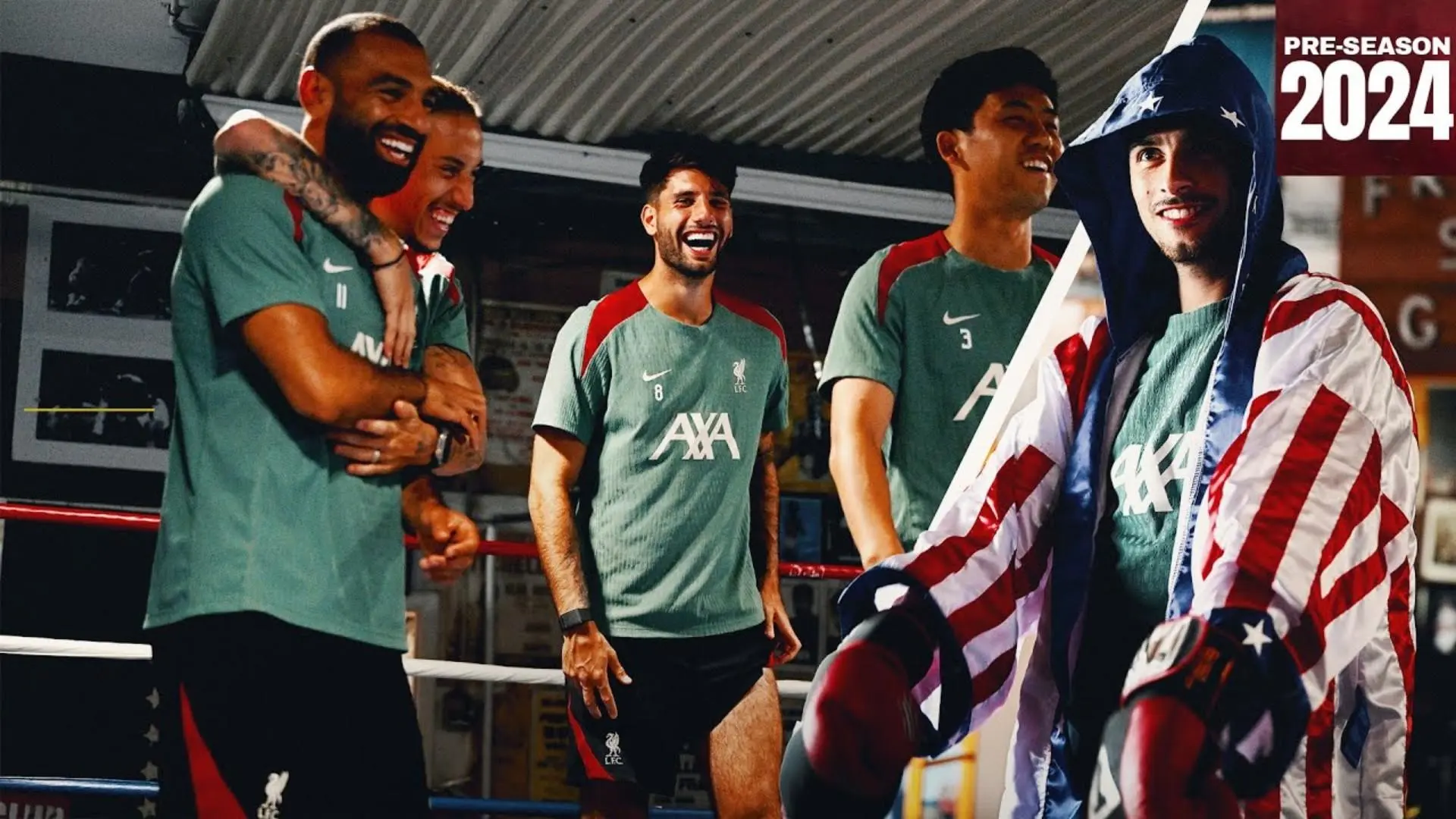Video: Behind the scenes from Liverpool's boxing session in Philadelphia