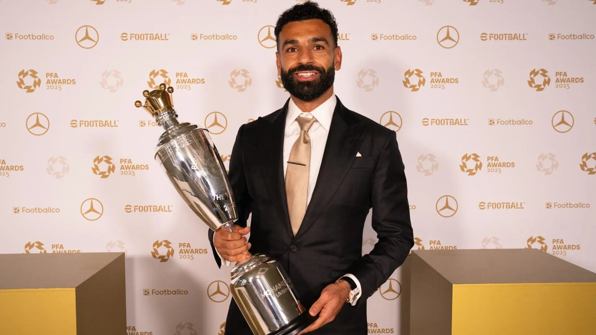 Mohamed Salah voted 2024-25 Men's PFA Players' Player of the Year