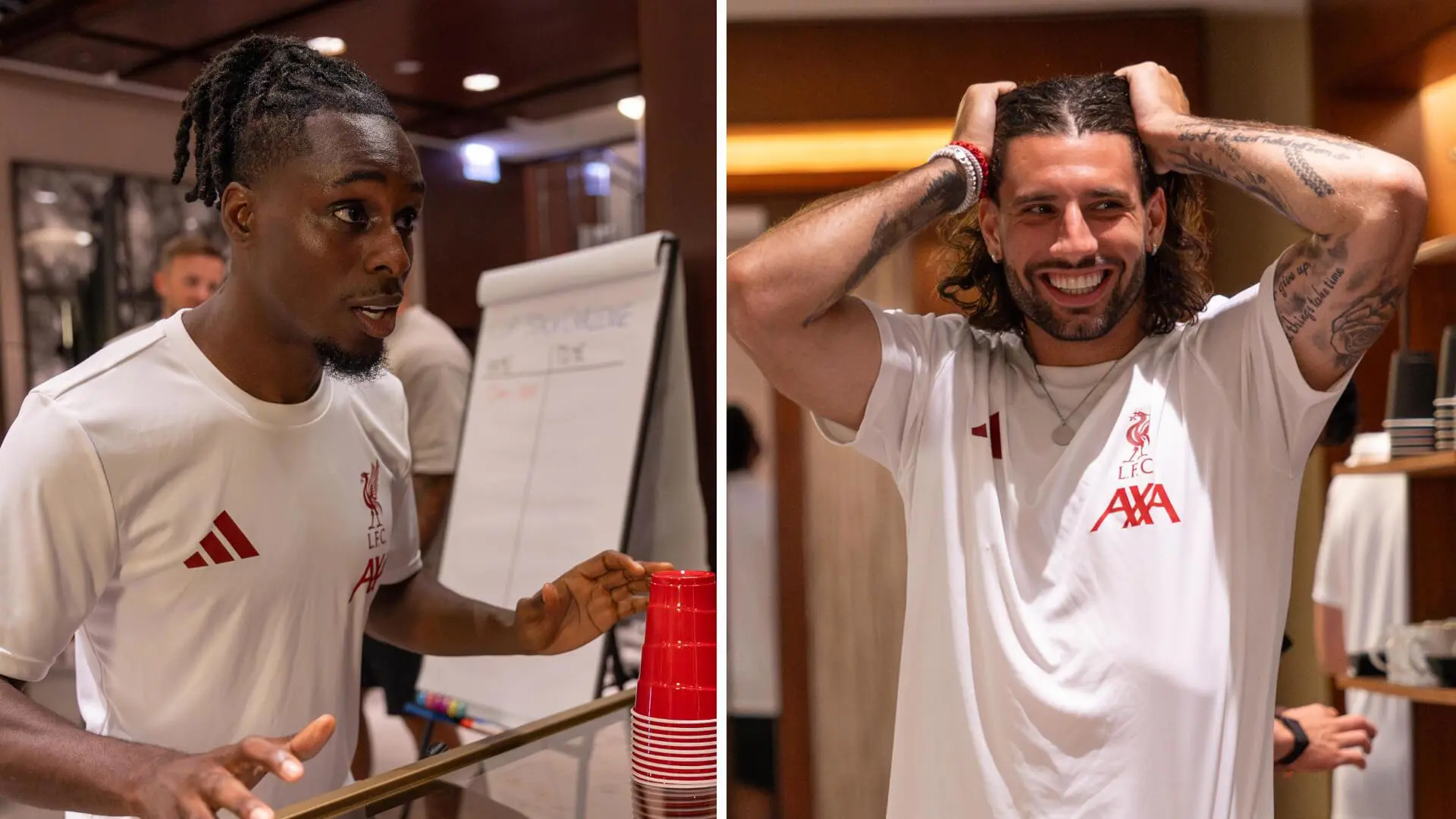 Photos: Behind the scenes of Reds' cup stack challenge in Chicago