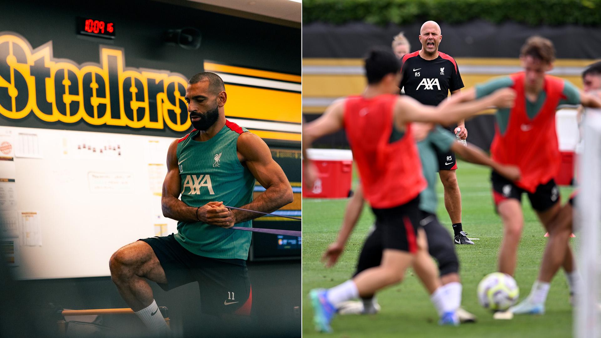 46 photos from Liverpool's first training session of USA tour