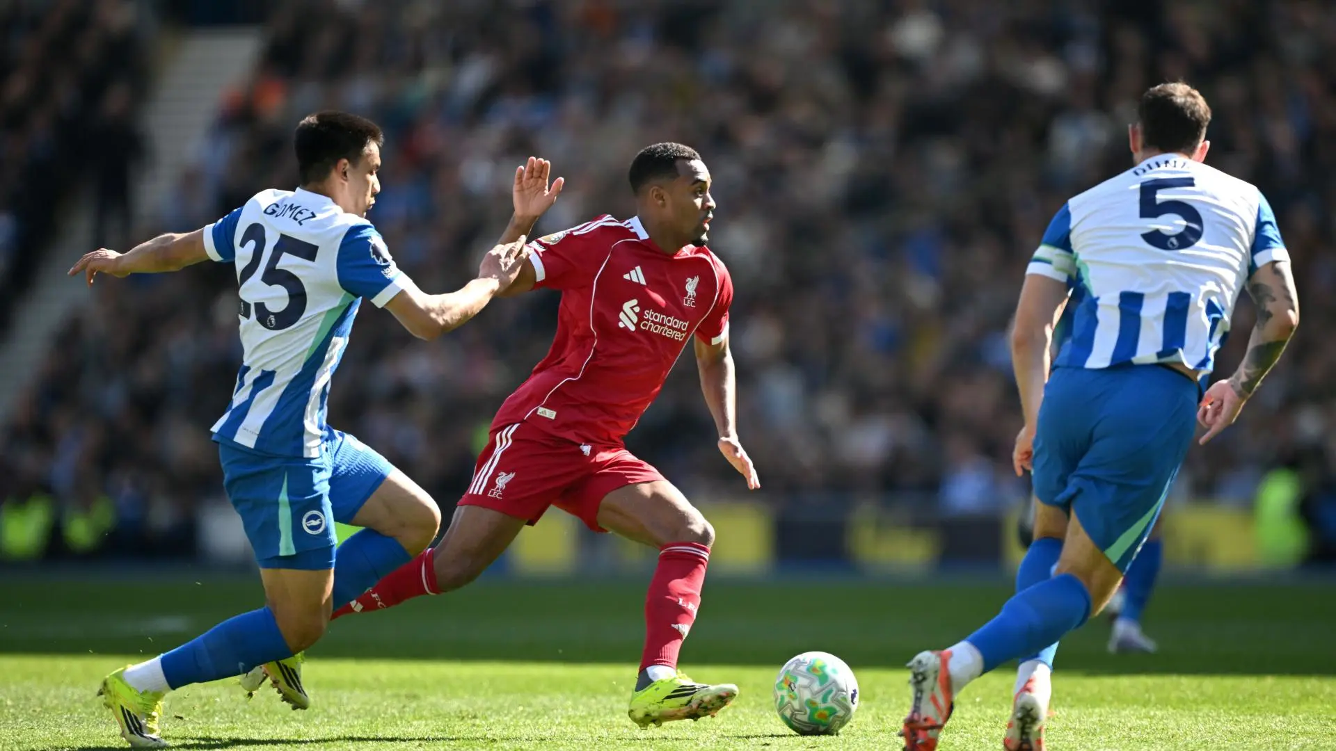 Liverpool beaten by Brighton & Hove Albion at Amex Stadium