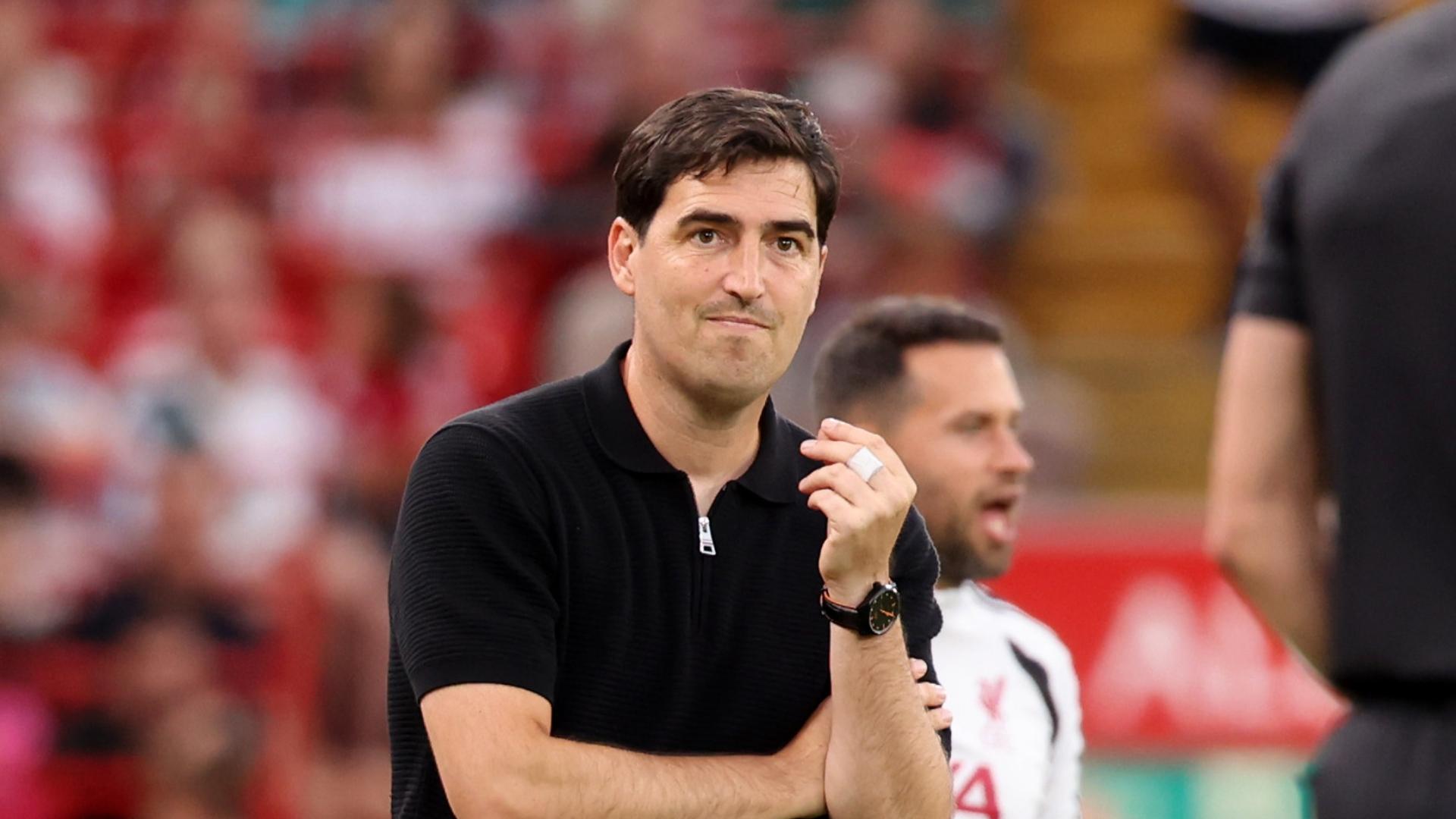 Andoni Iraola reaction: Liverpool 2-0 Como, Jacquet, Araujo and season prep