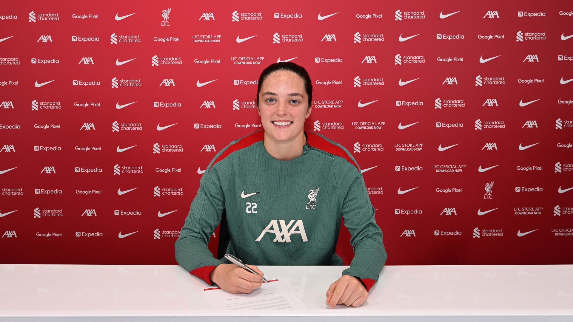 Faye Kirby signs new contract with Liverpool FC Women