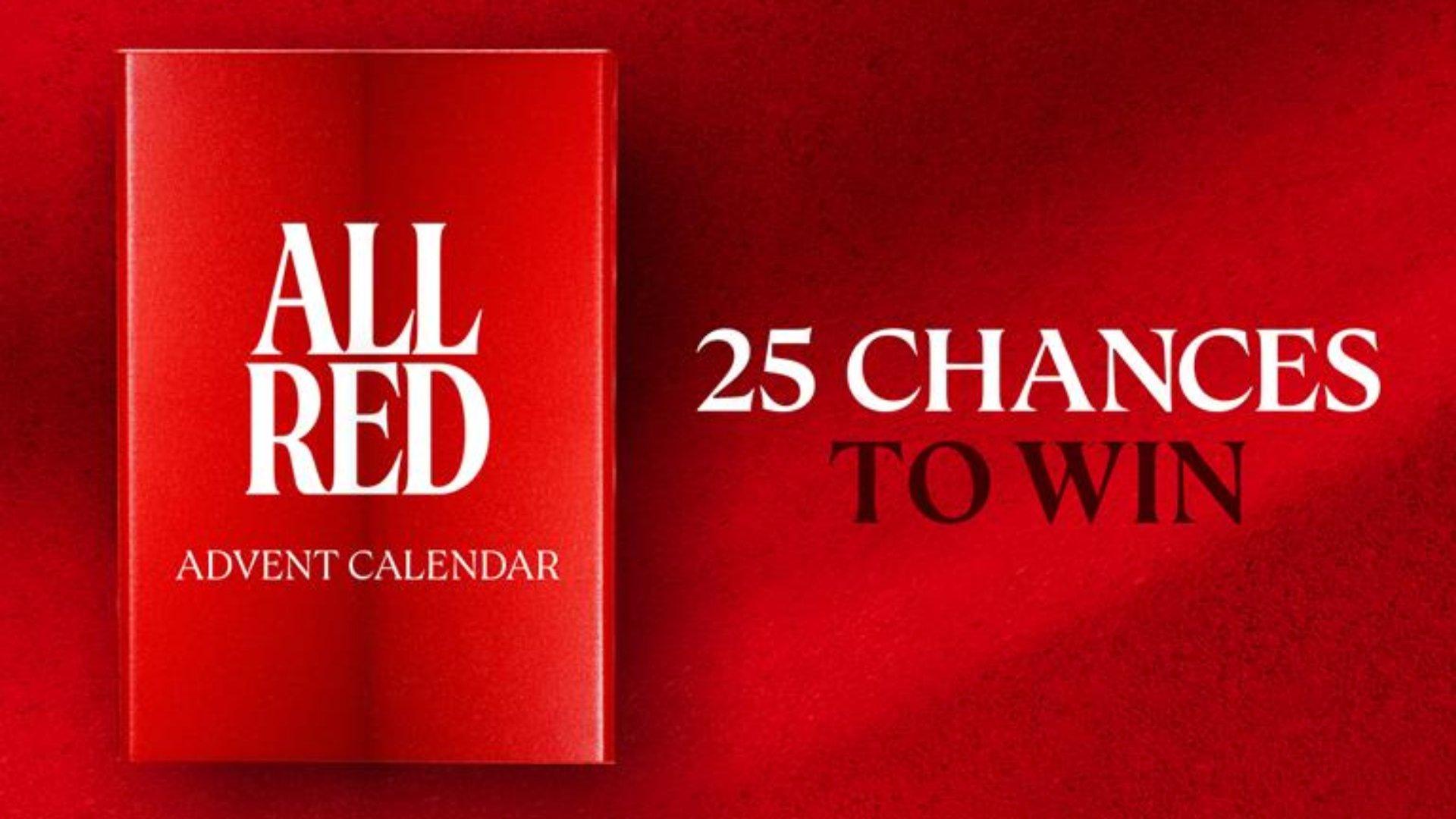 Win daily prizes with the All Red advent calendar