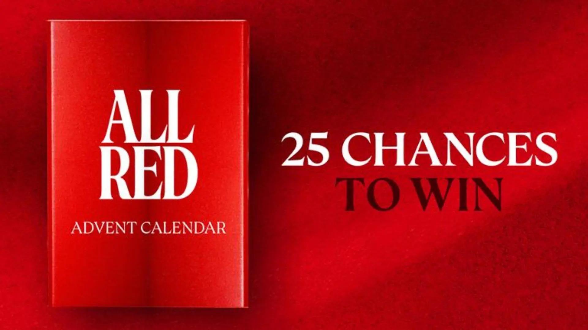 Win daily prizes with the All Red advent calendar