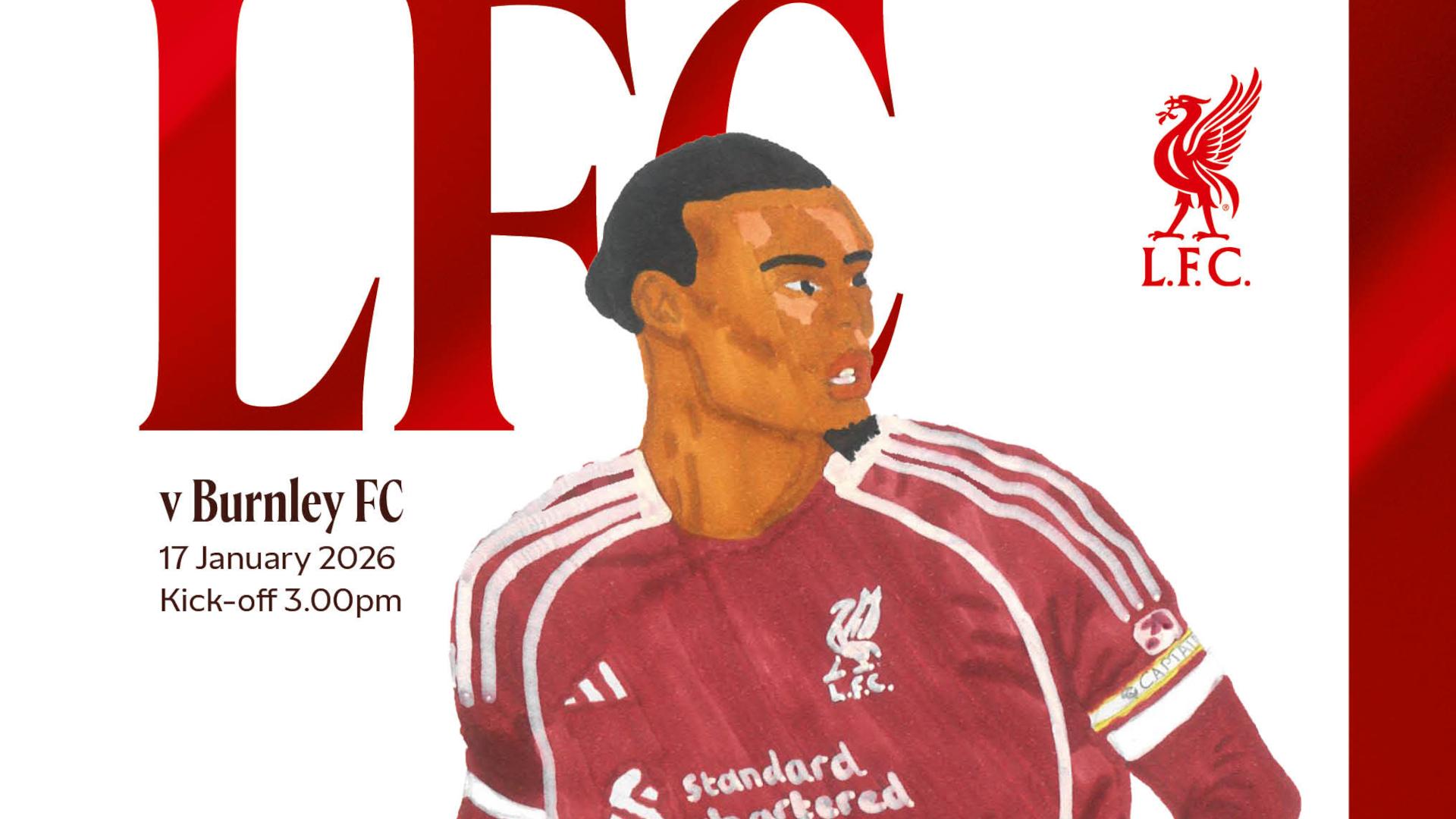 Get your Liverpool v Burnley official matchday programme