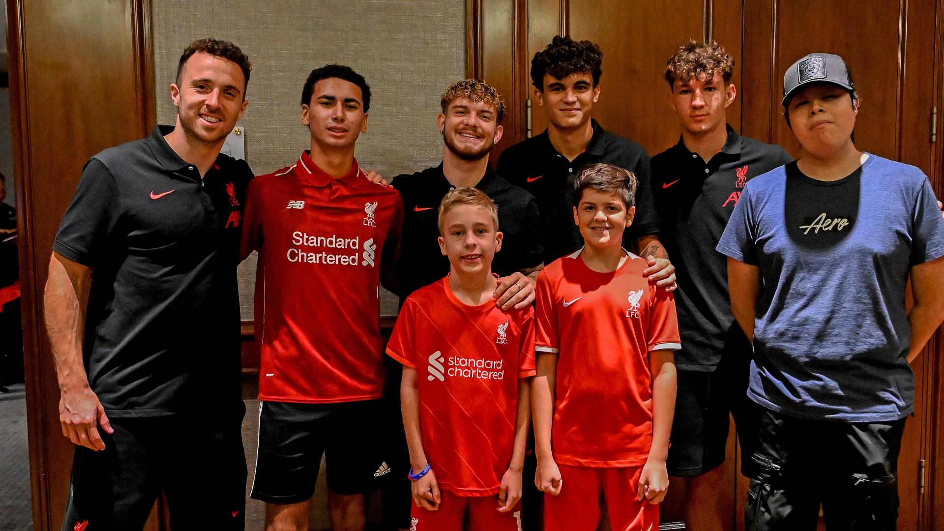 Gallery: Liverpool squad surprise young supporters in Philadelphia
