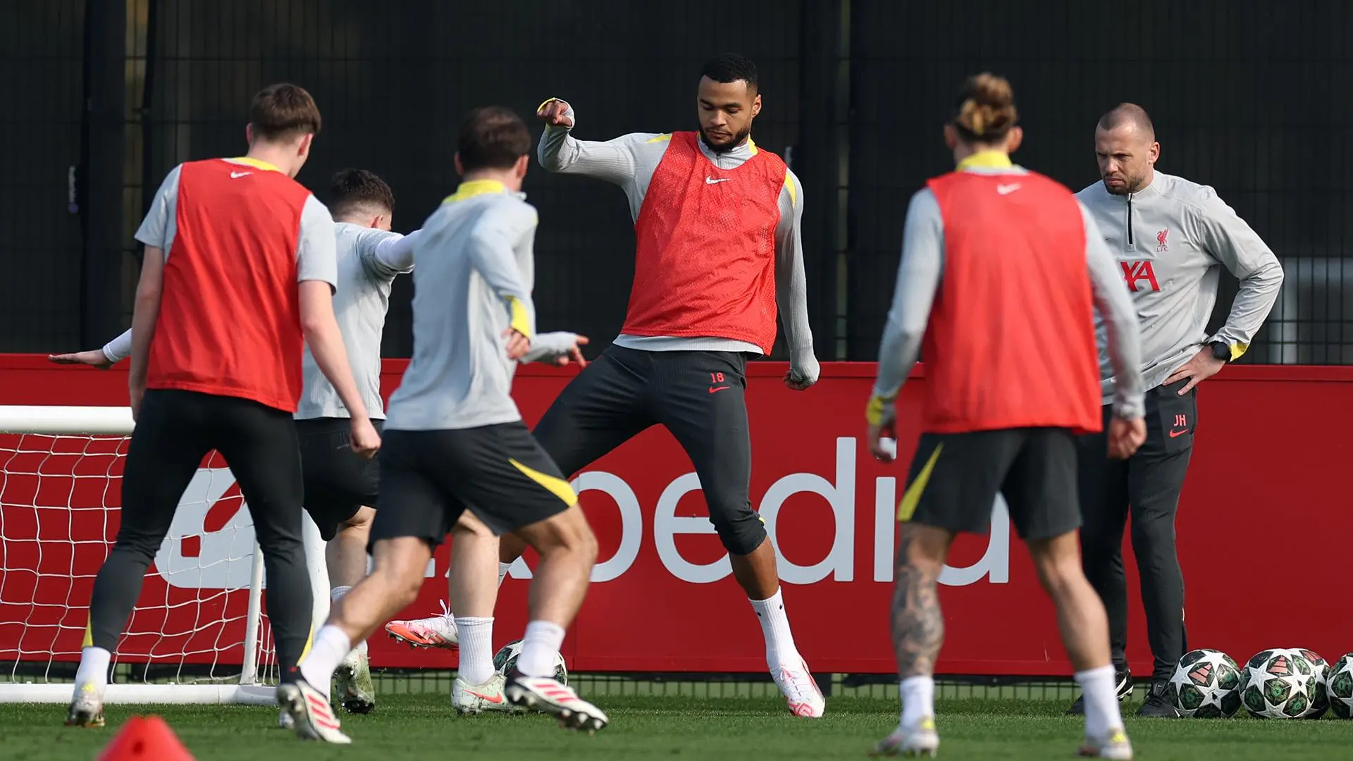 Watch again: Liverpool in Champions League training on Monday