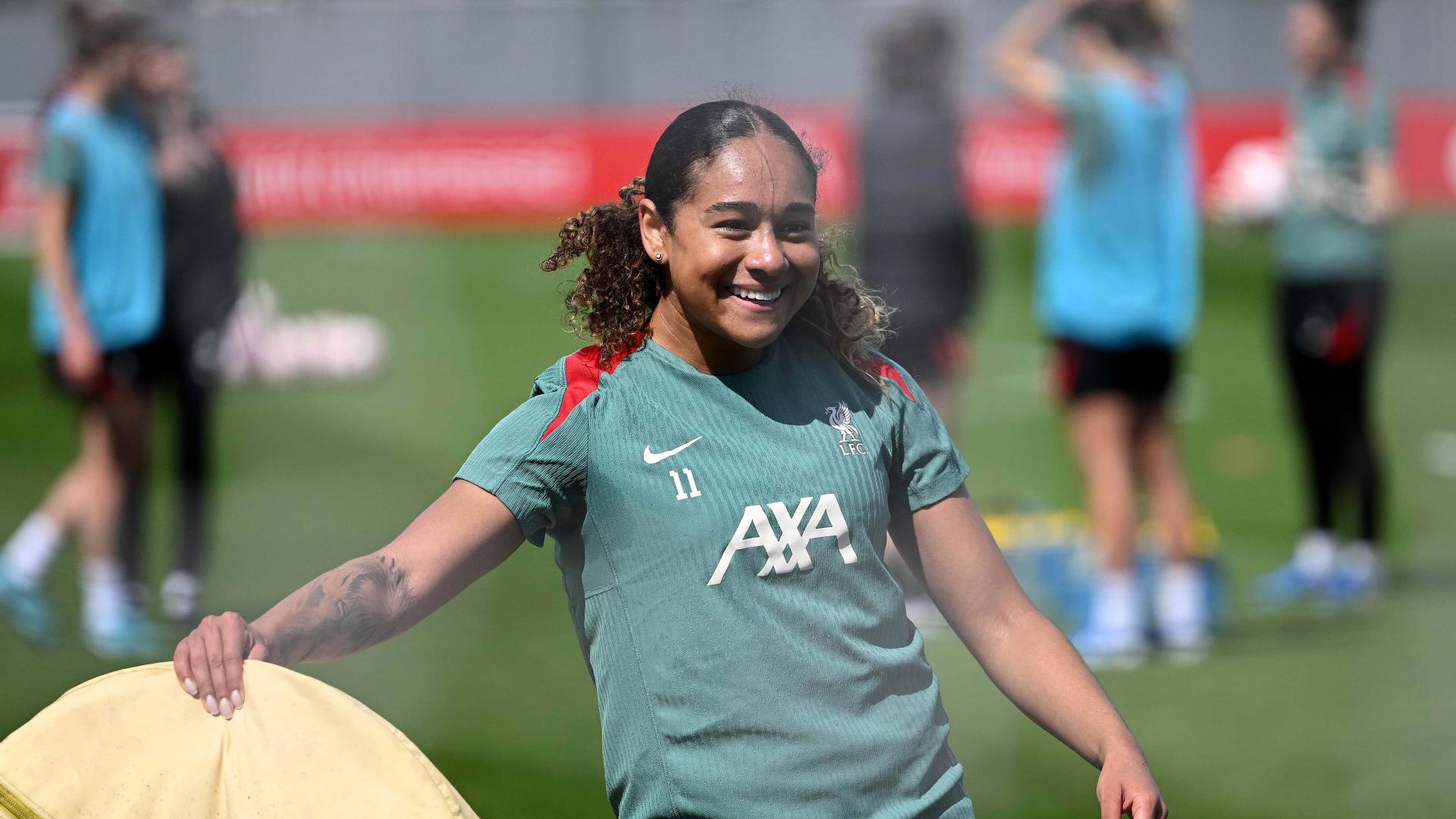 Training photos: Liverpool work towards WSL Merseyside derby at Anfield