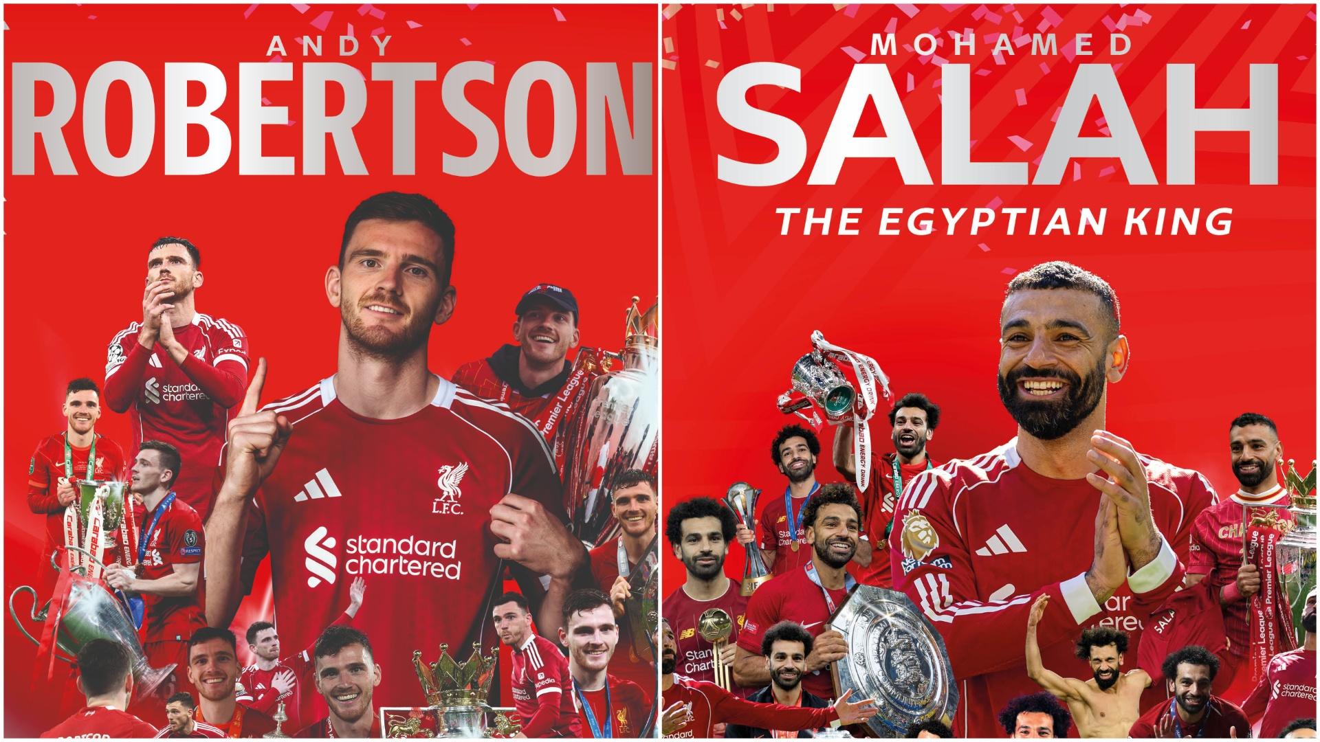 LFC Icons: Purchase souvenir Andy Robertson and Mo Salah magazines
