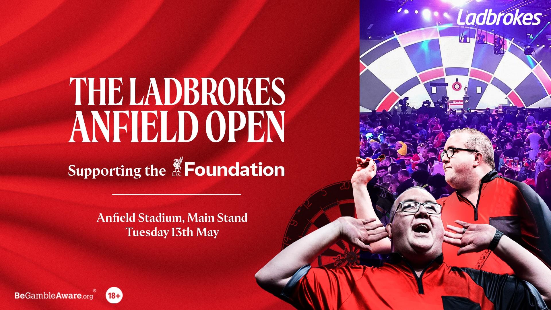 The Ladbrokes Anfield Open: Darts star Stephen Bunting supports LFC Foundation fundraiser
