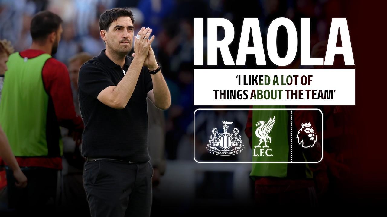 Watch: Andoni Iraola's press conference - Newcastle 2-2 Liverpool