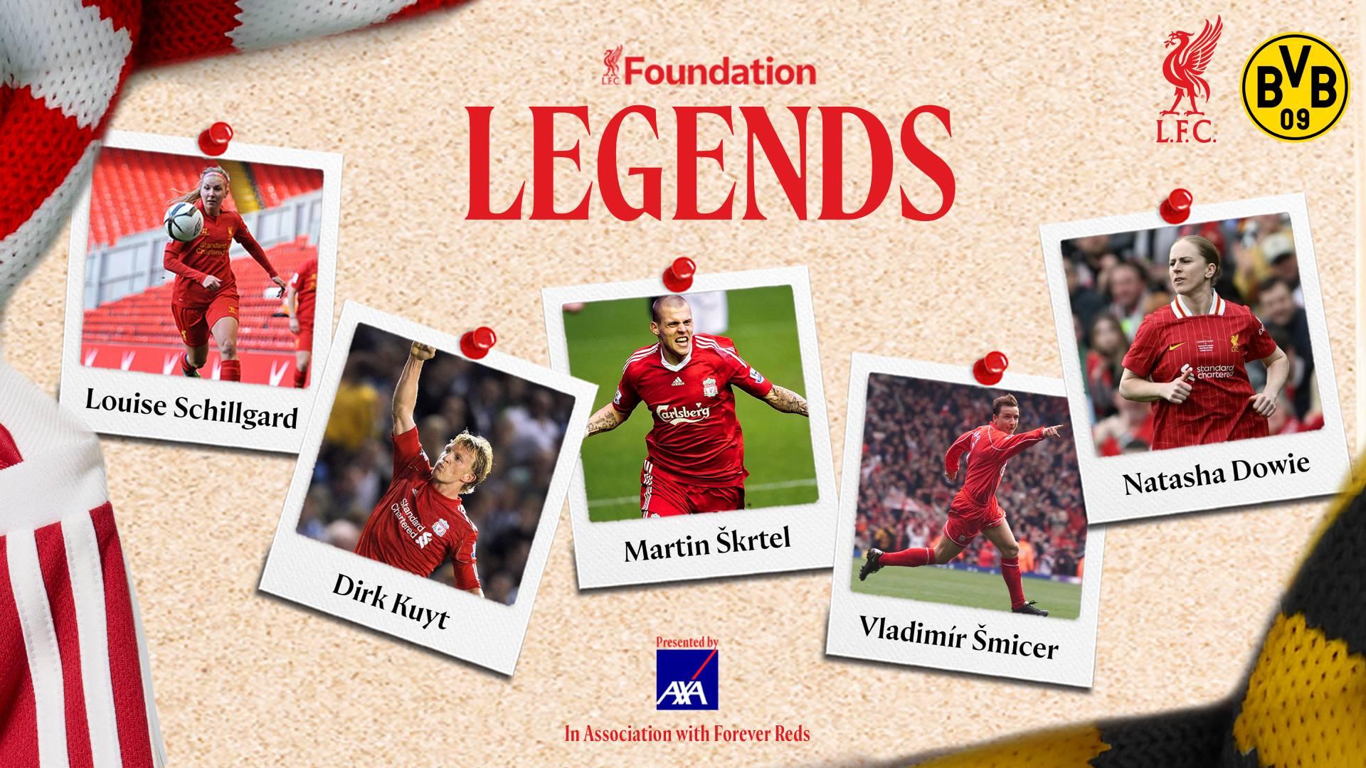 Five more additions to LFC Legends squad for Borussia Dortmund game