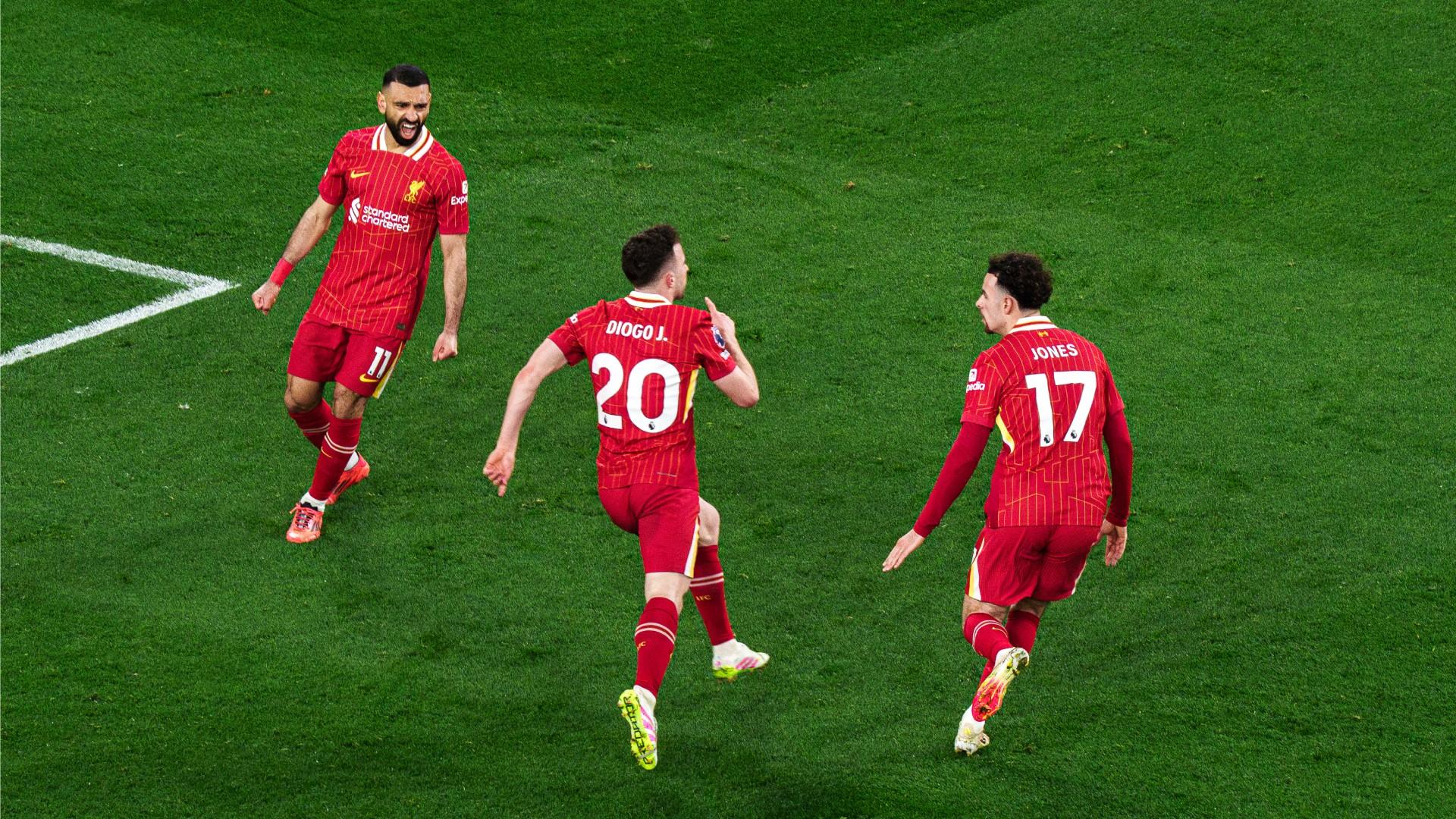 The best photos of Diogo Jota's Merseyside derby winner