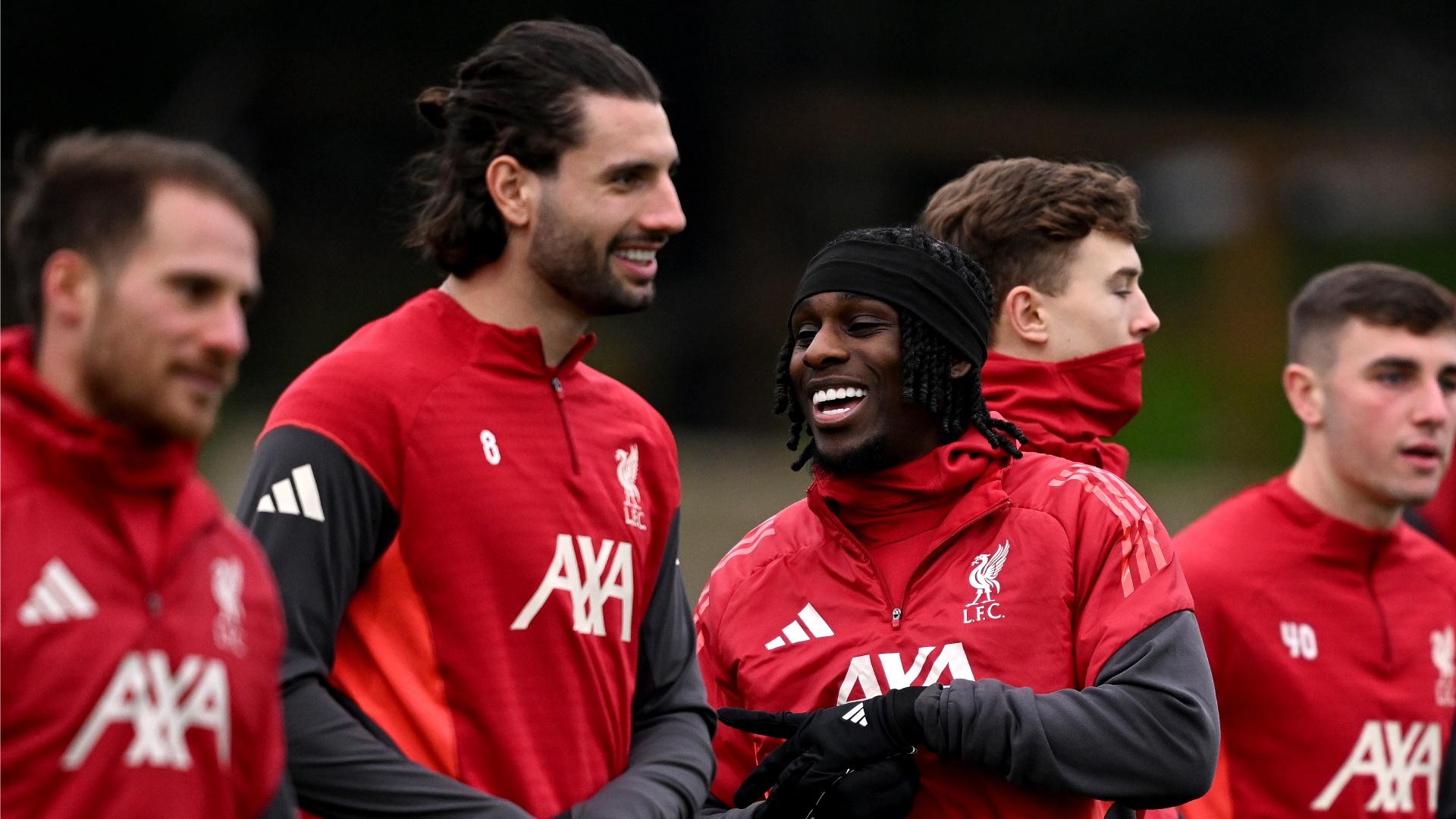 Training photos: Liverpool prepare for New Year's Day clash with Leeds
