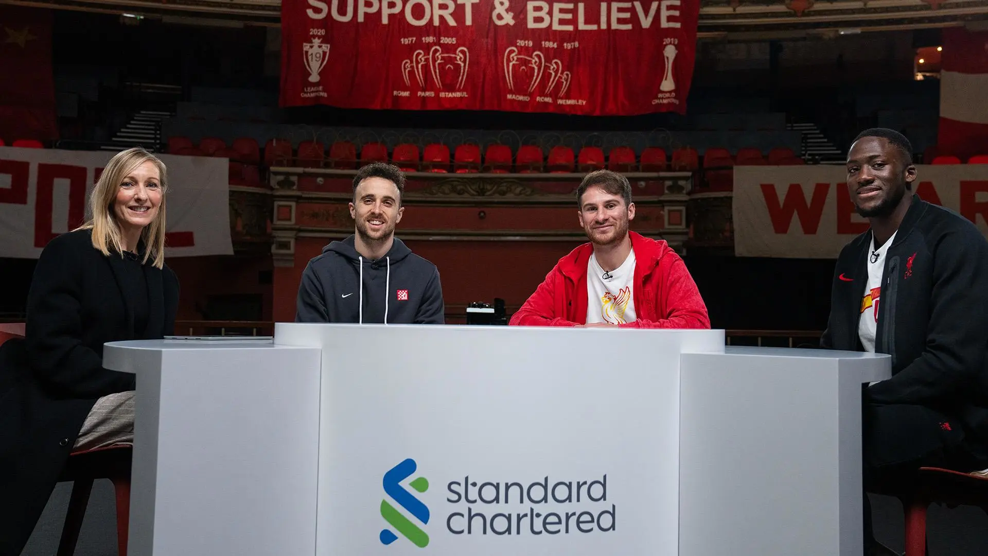 'The Reds Roundtable': Jota, Konate and Mac Allister talk childhood heroes, family and a surprise striker