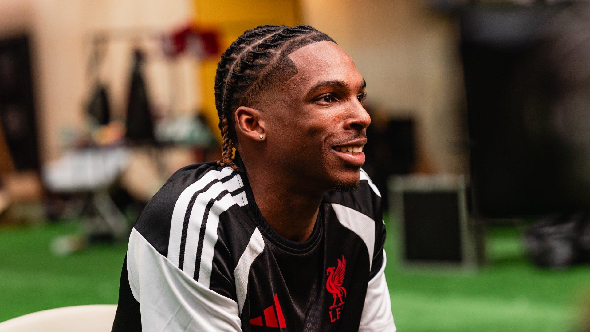 Watch Jeremy Jacquet's first LFC interview in full