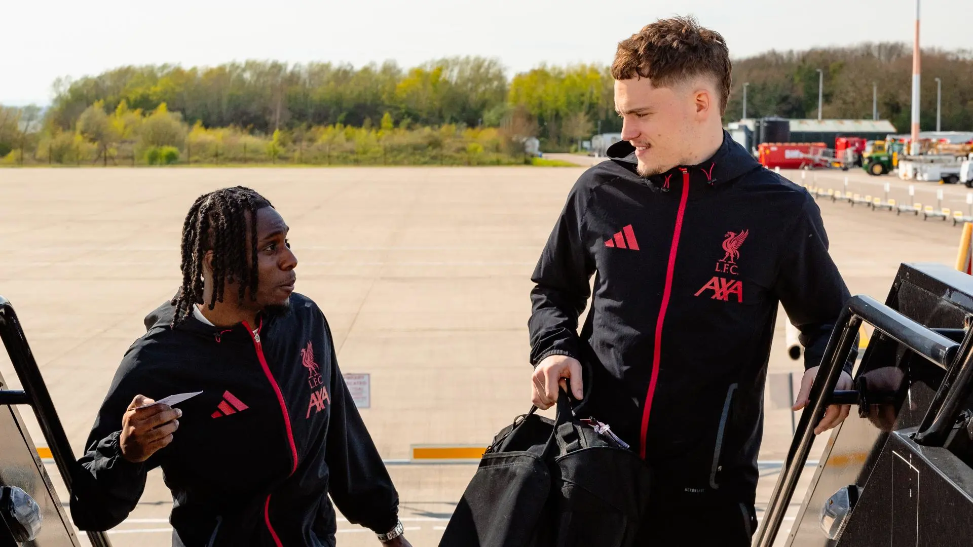 Departure photos: Liverpool take flight to Paris for UCL quarter-final