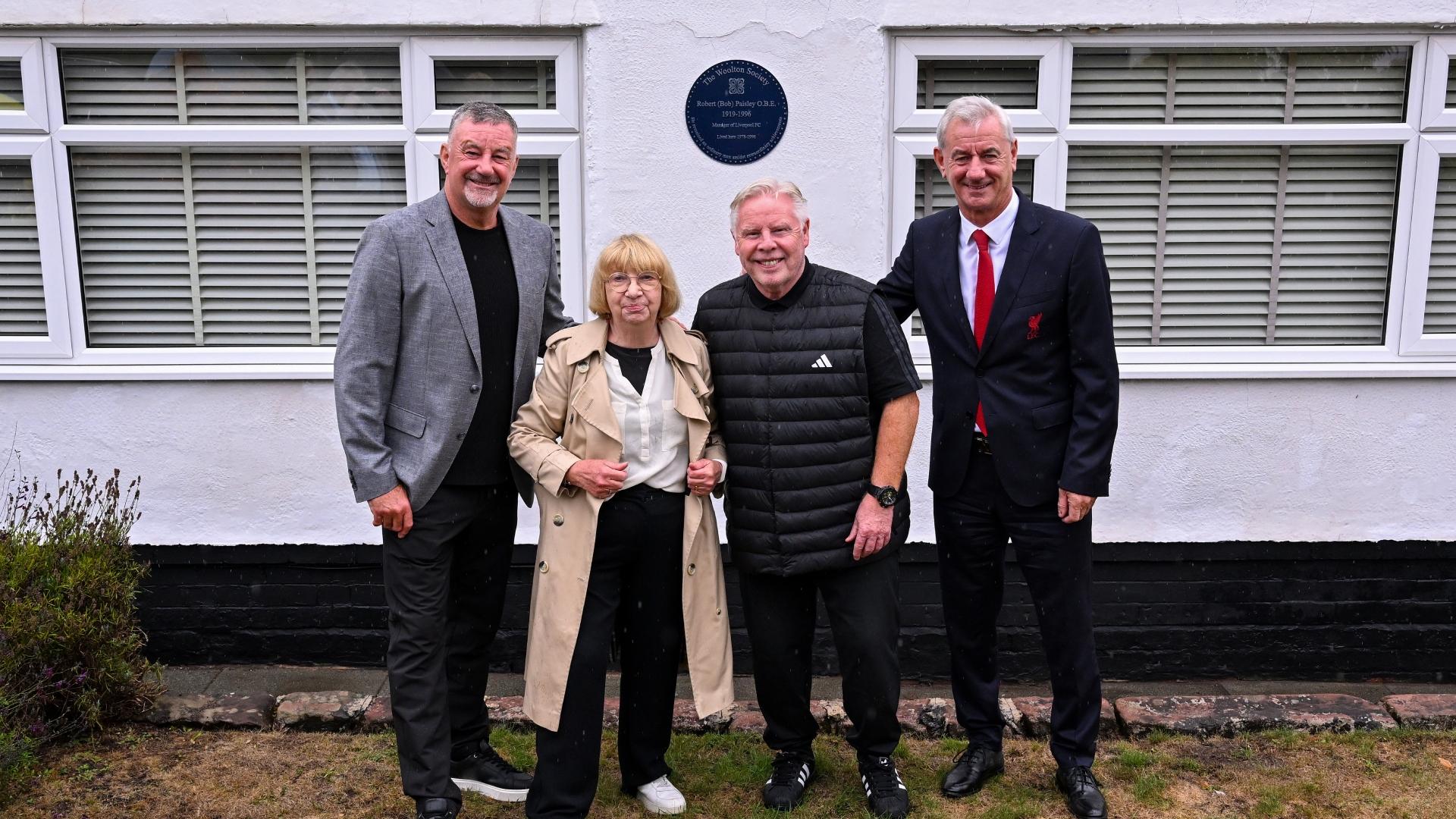 LFC legends attend unveiling of Bob Paisley heritage plaque