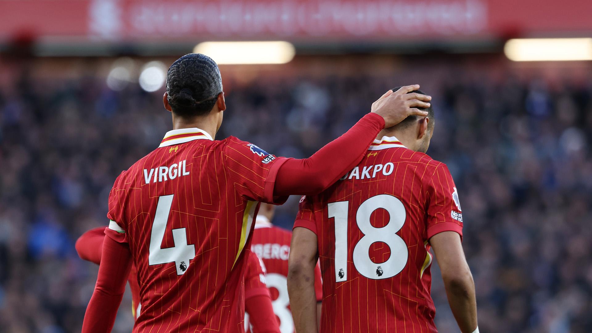 Cody Gakpo and Virgil van Dijk up for Carabao Cup semi-finals award